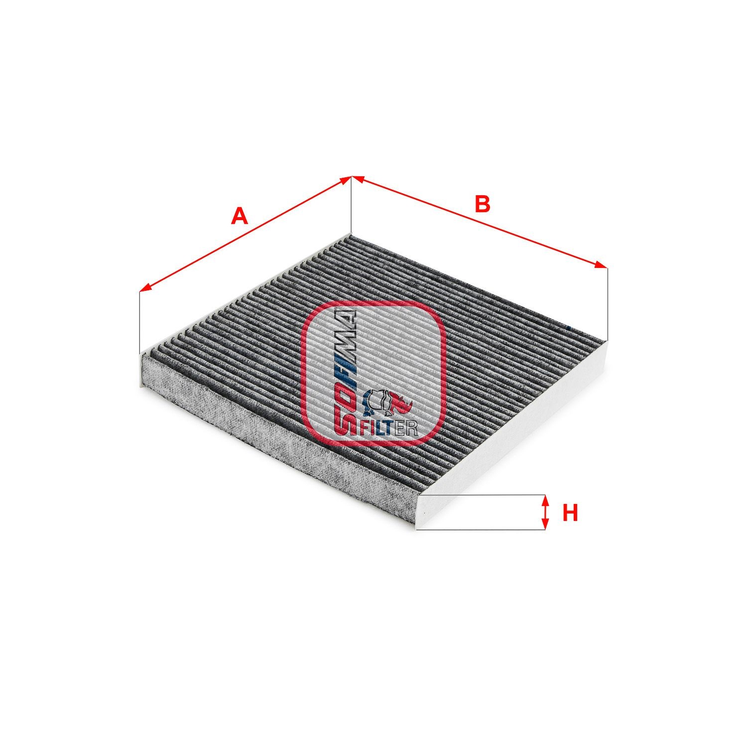 SOFIMA S 4288 CA: Filtru, aer habitaclu Filtru carbon activ