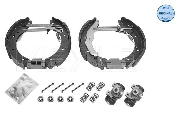 MEYLE 16-14 533 0027: Kit freno, Freno a tamburo Assale posteriore, con leva, con cilindretto freno, con accessori, ORIGINAL Quality