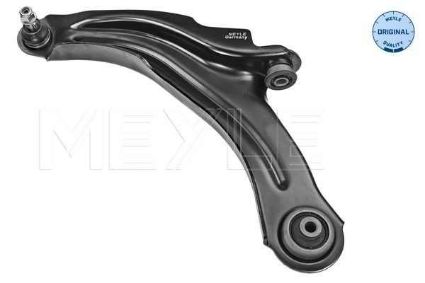 MEYLE 16-16 050 0059: Brat, suspensie roata Axa fata stanga, tabla de otel, cu articulatie de sarcina/ghidare, cu bucsa de cauciuc, ORIGINAL Quality