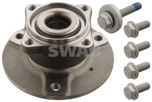 SWAG 12 10 2265: Set rulment roata puntea spate, Lagar roata integrat in butuc roata, cu senzor magnetic inelar integrat, cu senzor ABS