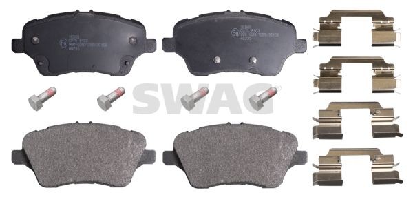 SWAG 50 91 6940: Bremseklosser framaksel, med påbygnings/festemateriale, med festemateriell