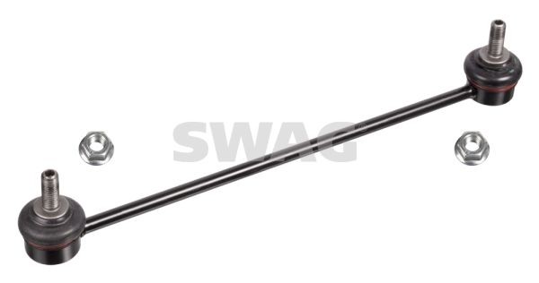 SWAG 70 10 3121: Brat / bieleta suspensie, stabilizator Axa fata stanga, Axa fata dreapta, 311mm, Otel, cu piulițe