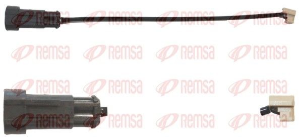 REMSA 001134: Hoiatuskontakt, piduriklotsi kulumine Tagasild, 250mm
