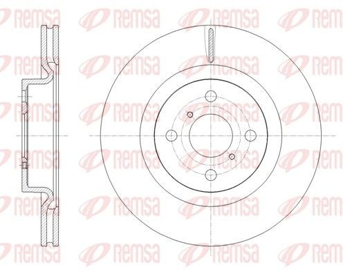 REMSA 61656.10: Piduriketas Esisild, Ø: 280mm, õhutusega, Ø: 280mm