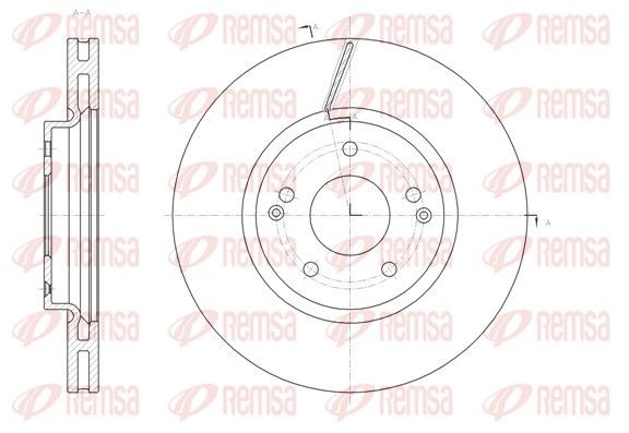 REMSA 61663.10: Piduriketas Esisild, Ø: 298mm, õhutusega, Ø: 298mm