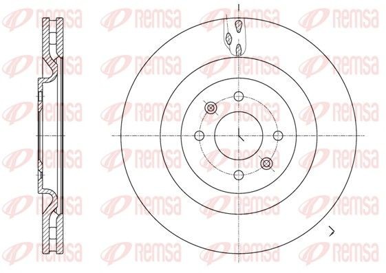 REMSA 61667.10: Piduriketas Esisild, Ø: 323mm, õhutusega, Ø: 323mm