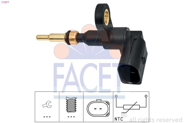 FACET 7.3377: Andur, Jahutusvedeliku temp. Made in Italy - OE Equivalent
