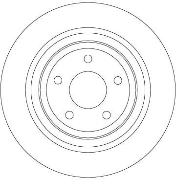 TRW DF6872: Piduriketas Ø: 302mm, täis, Ø: 302mm, värvitud