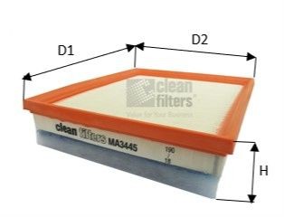 CLEAN FILTER MA3445: Õhufilter