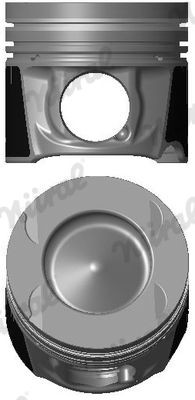 NÜRAL 87-424900-00: Piston avec canal de refroidissement, avec porte-segment, pour bielle trapézoïdale