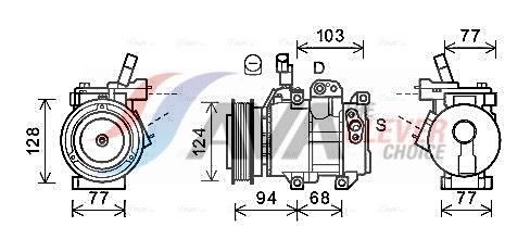 AVA COOLING SYSTEMS HYK451: Kompresor, klimatizace