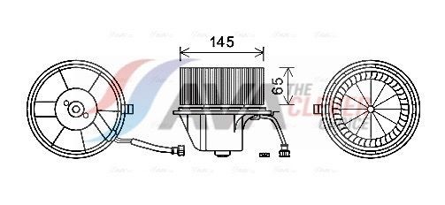 AVA COOLING SYSTEMS VN8351: Elektrimootor, salongiventilaator ilma takistuseta