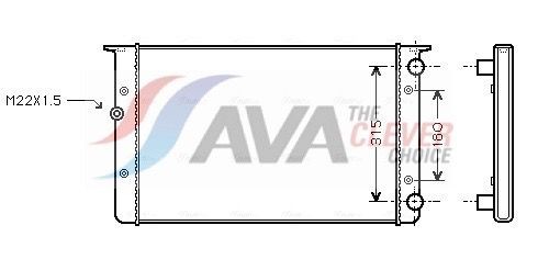 AVA COOLING SYSTEMS VNA2105: Radiator, racire motor