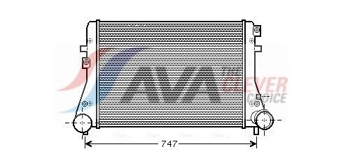 AVA COOLING SYSTEMS VNA4306: Intercooler Racord stânga, unghiular, fara cuplare rapida