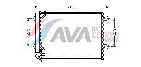 AVA COOLING SYSTEMS VNA5225D: Condensatore climatizzatore ** CLEVER FIT ** con essiccatore