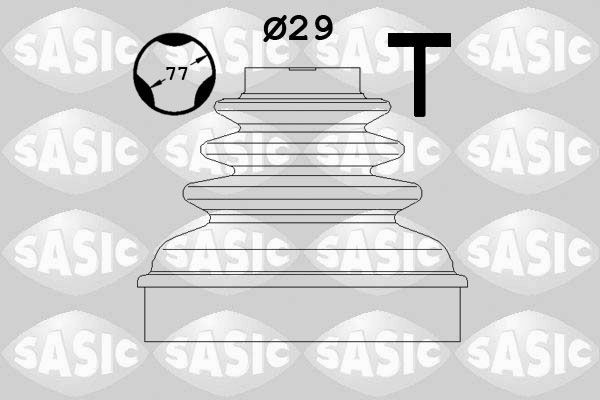 SASIC 1900022: Kit cuffia, semiasse Assale anteriore, sul lato del cambio