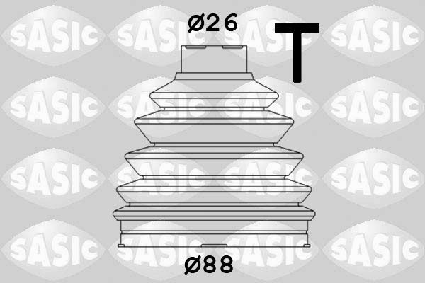SASIC 1906074: Mansjettsett, drivaksel hjulside, Termoplast