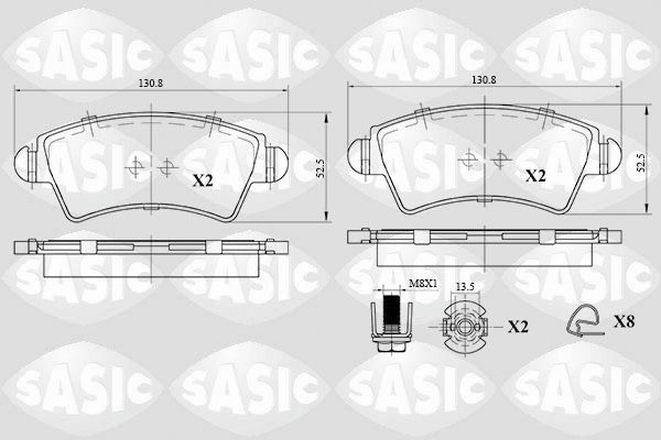 SASIC 6210056: Piduriklotsid Esisild