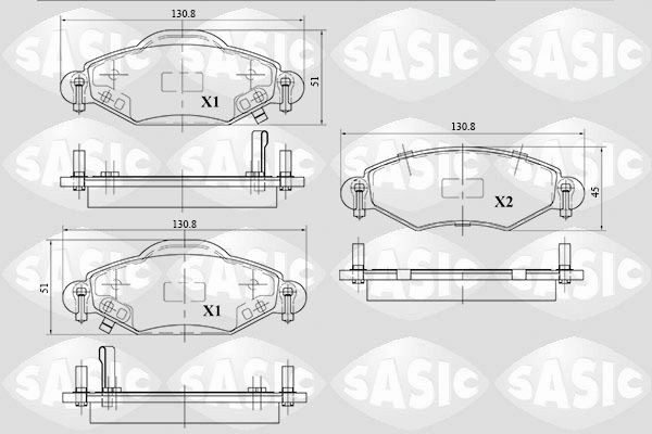 SASIC 6216035: Piduriklotsid Esisild