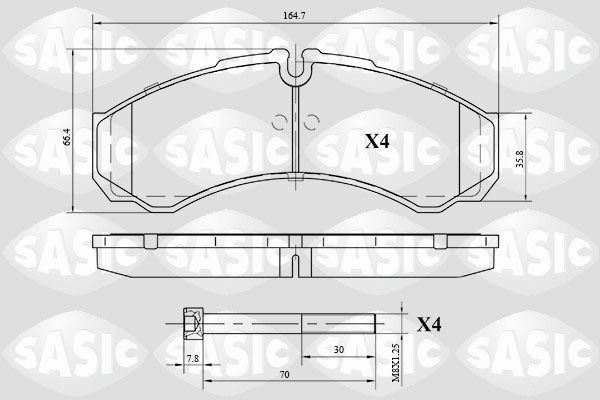 SASIC 6216040: Piduriklotsid Tagasild, Esisild
