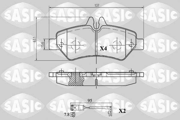 SASIC 6216060: Piduriklotsid Tagasild