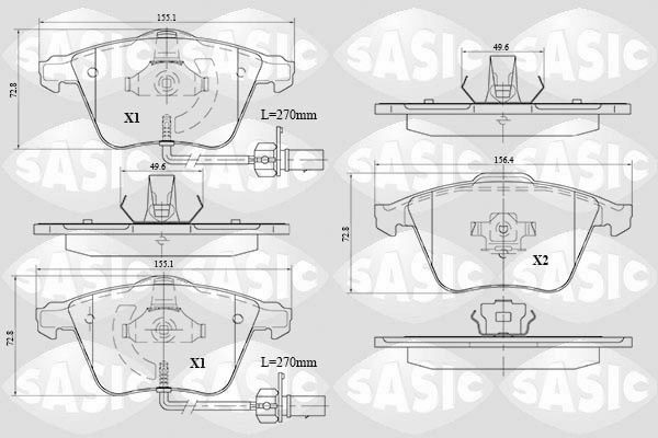 SASIC 6216074: Piduriklotsid Esisild