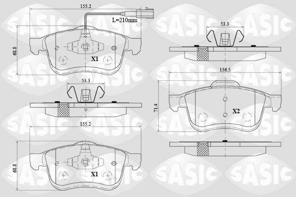 SASIC 6216078: Piduriklotsid Esisild