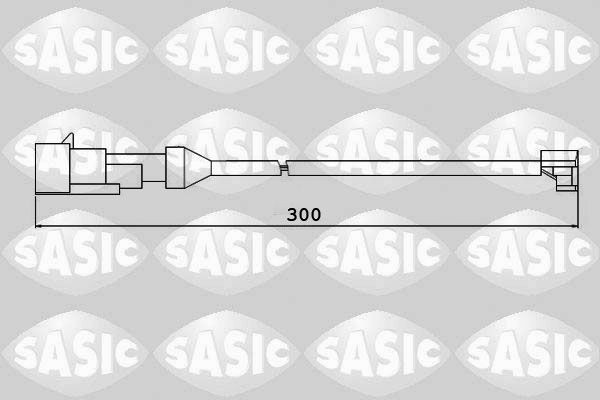 SASIC 6236004: Hoiatuskontakt, piduriklotsi kulumine Esisild, Tagasild