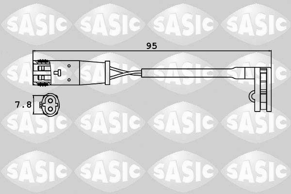 SASIC 6236008: Témoin d'usure de plaquette de frein Essieu avant, Essieu arrière