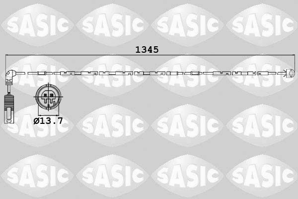 SASIC 6236012: Hoiatuskontakt, piduriklotsi kulumine Tagasild