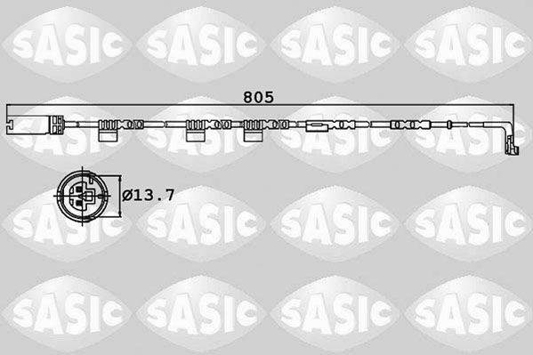 SASIC 6236014: Hoiatuskontakt, piduriklotsi kulumine Esisild