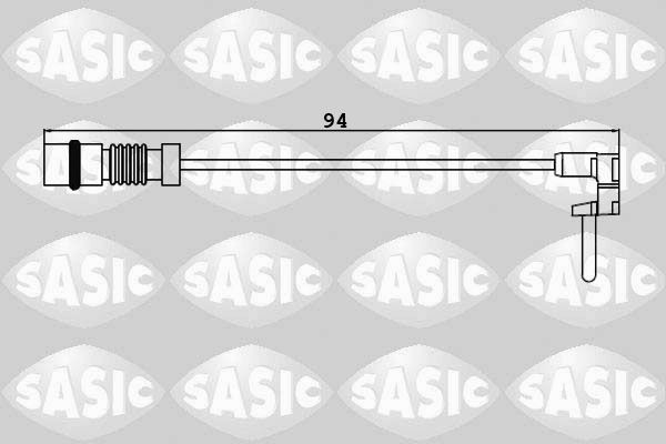SASIC 6236015: Hoiatuskontakt, piduriklotsi kulumine Esisild, Tagasild