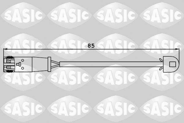 SASIC 6236021: Hoiatuskontakt, piduriklotsi kulumine Tagasild
