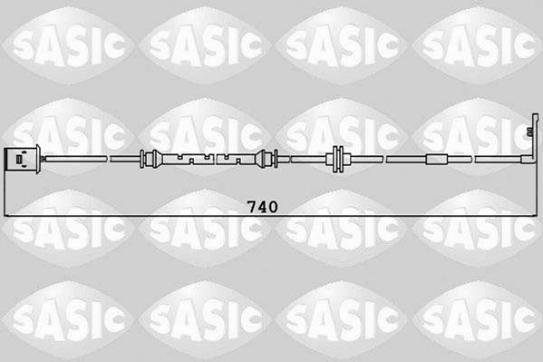 SASIC 6236027: Hoiatuskontakt, piduriklotsi kulumine Esisild