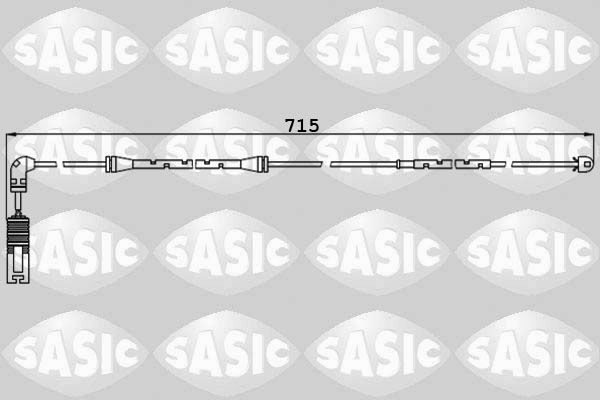 SASIC 6236032: Προειδοπ. επαφή, φθορά υλικού τριβής των φρένων Πίσω άξονας