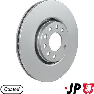 JP GROUP 1263105300: Piduriketas JP Esisild, Ø: 308mm, õhutusega, Ø: 308mm, kaetud