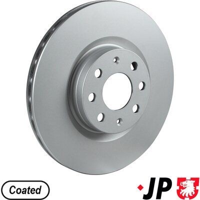 JP GROUP 1263105900: Piduriketas JP Esisild, Ø: 284mm, õhutusega, Ø: 284mm, kaetud