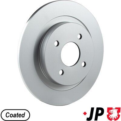 JP GROUP 1563201400: Piduriketas JP Tagasild, Ø: 280mm, täis, Ø: 280mm, kaetud