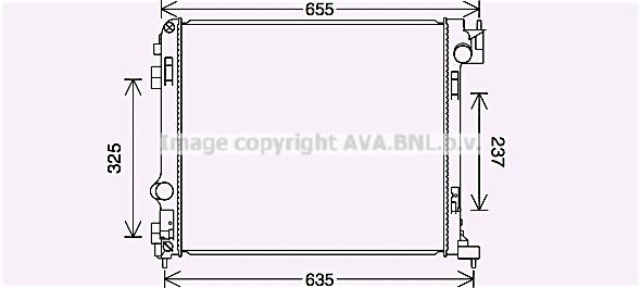 PRASCO DN2444: Radiateur du moteur