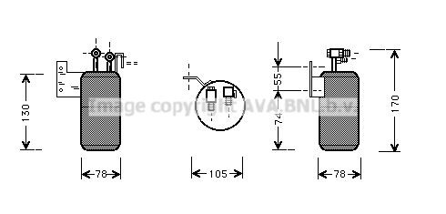 PRASCO VN7523: Radiaatori ventilaator 285mm, ilma jahutusventilaatoriraamita(lenk)
