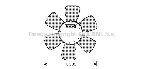 PRASCO VN7524: Radiaatori ventilaator 285mm, ilma jahutusventilaatoriraamita(lenk)