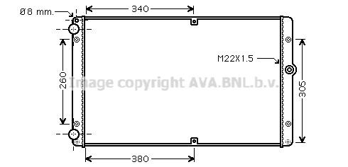 PRASCO VNA2245: Radiator, racire motor