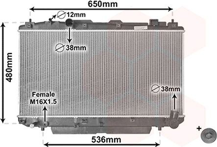VAN WEZEL 53002348: Radiator, racire motor cu acceasorii *** IR PLUS ***