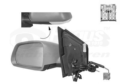 VAN WEZEL 5828813: Rétroviseur extérieur * HAGUS * gauche