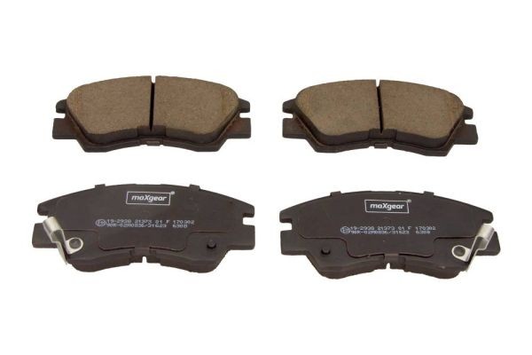 MAXGEAR 19-2938: Piduriklotsid Esisild