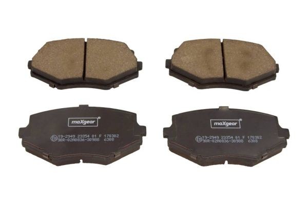 MAXGEAR 19-2949: Piduriklotsid Esisild