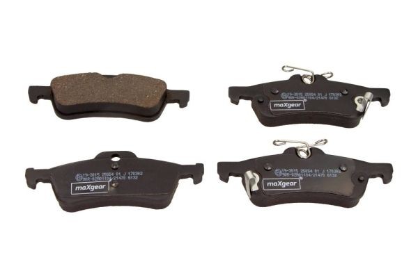MAXGEAR 19-3015: Piduriklotsid Tagasild
