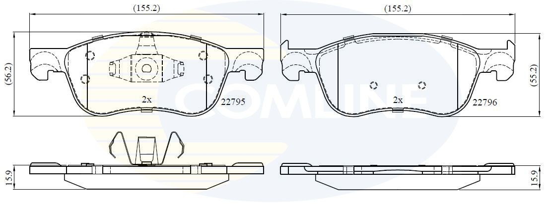 COMLINE CBP02368: Piduriklotsid