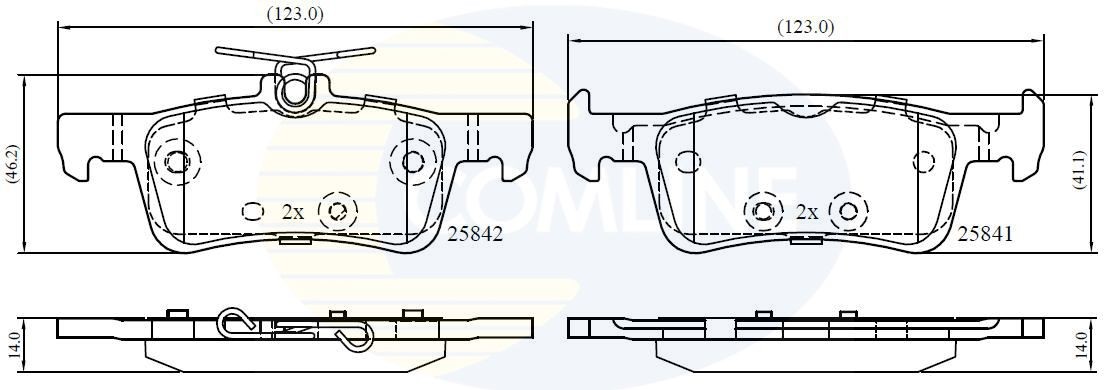 COMLINE CBP02369: Piduriklotsid