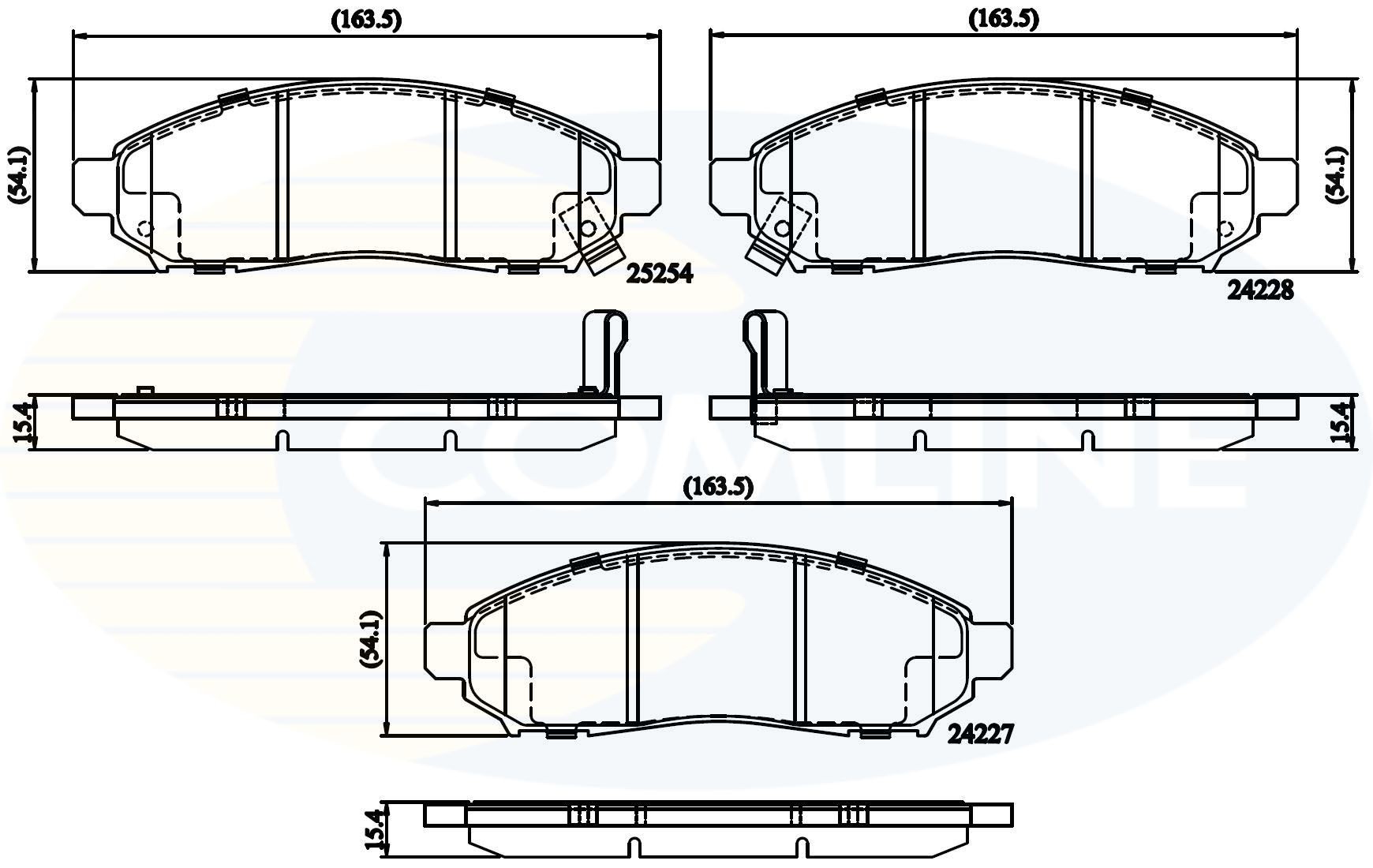 COMLINE CBP32336: Piduriklotsid
